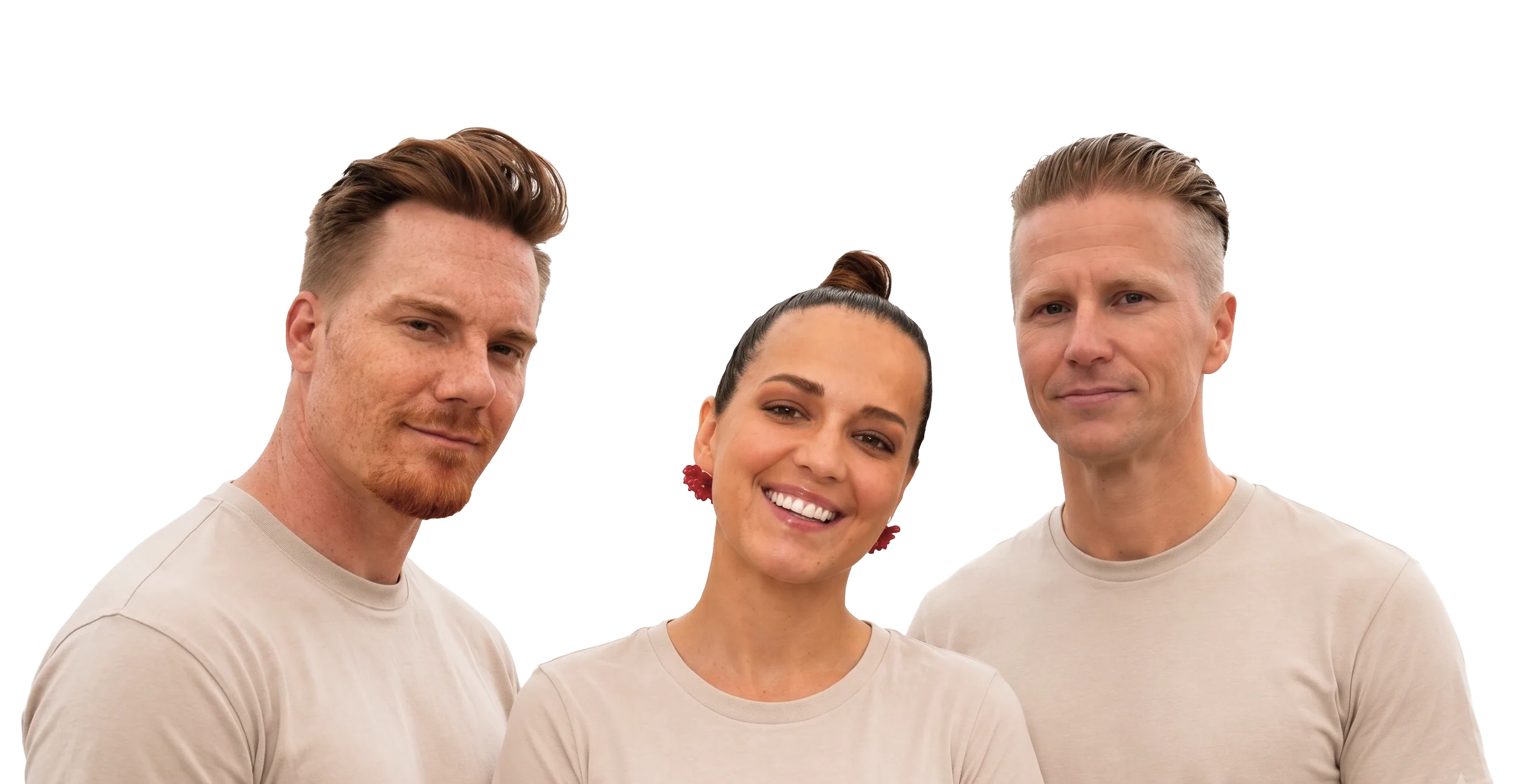 Olli, Minna and Markus, co-founders of YODS